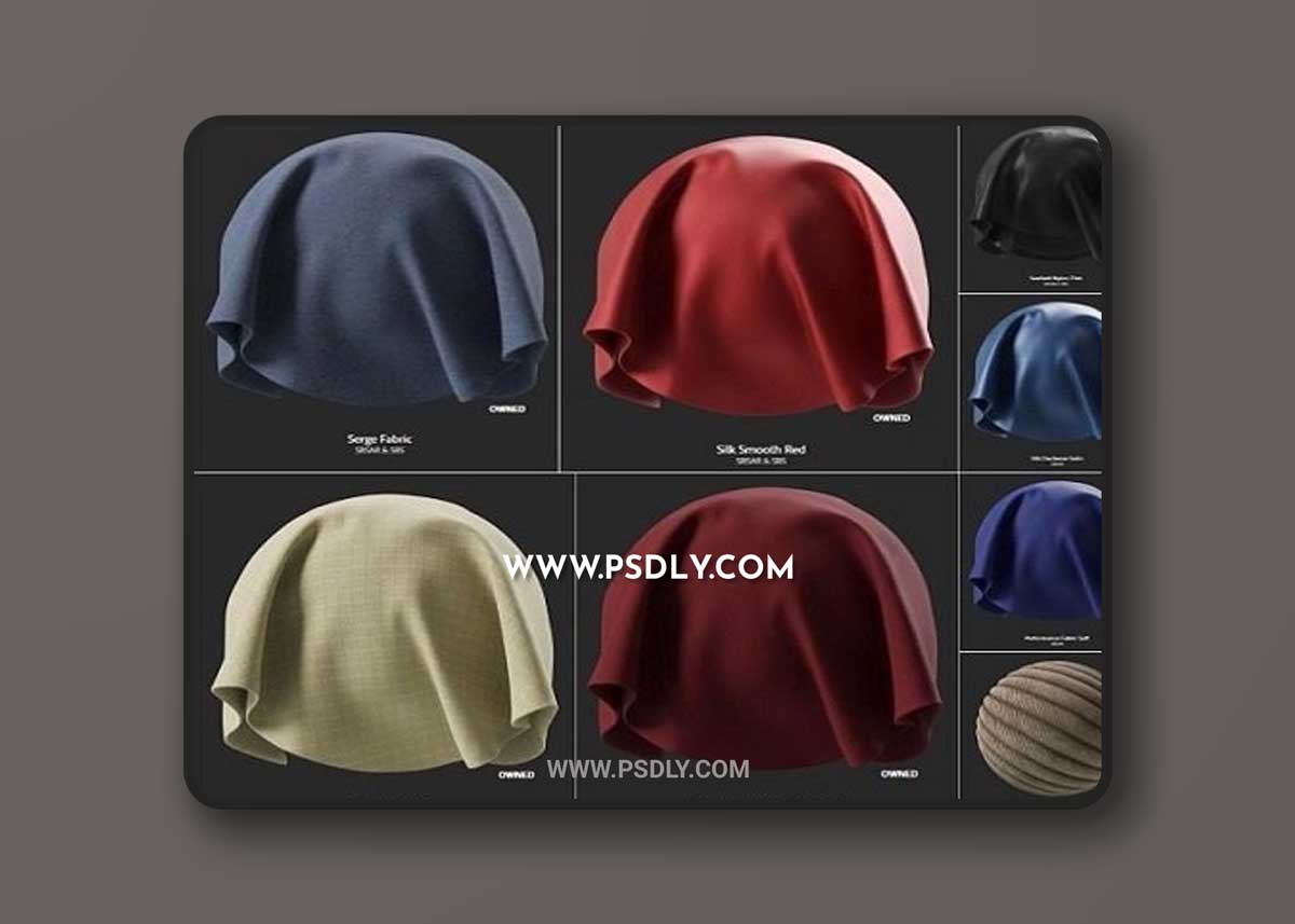 Substance Source 17 – 30 Fabrics 3D Models