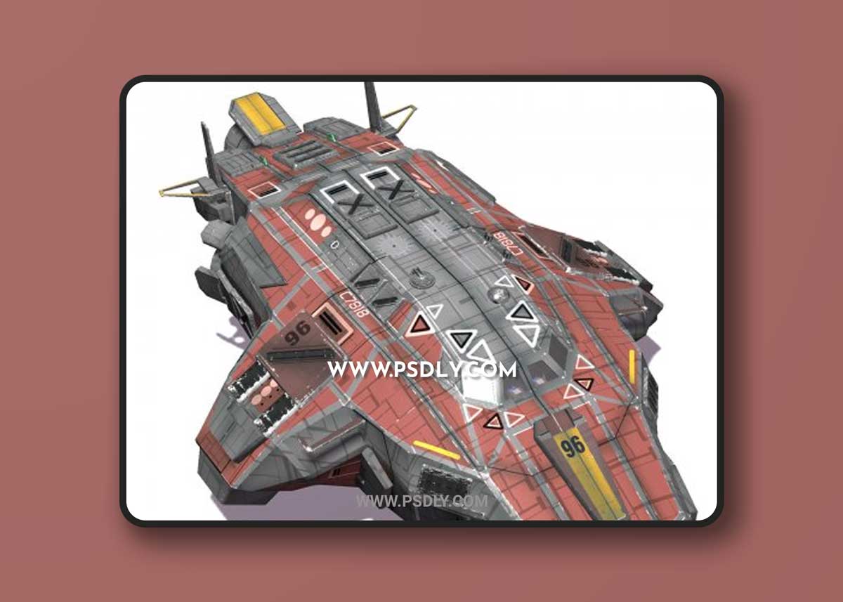 Tug Ship VR / AR / low-poly 3d model