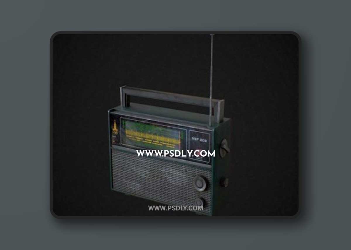 VEF 202 Soviet Union radio 3D Models