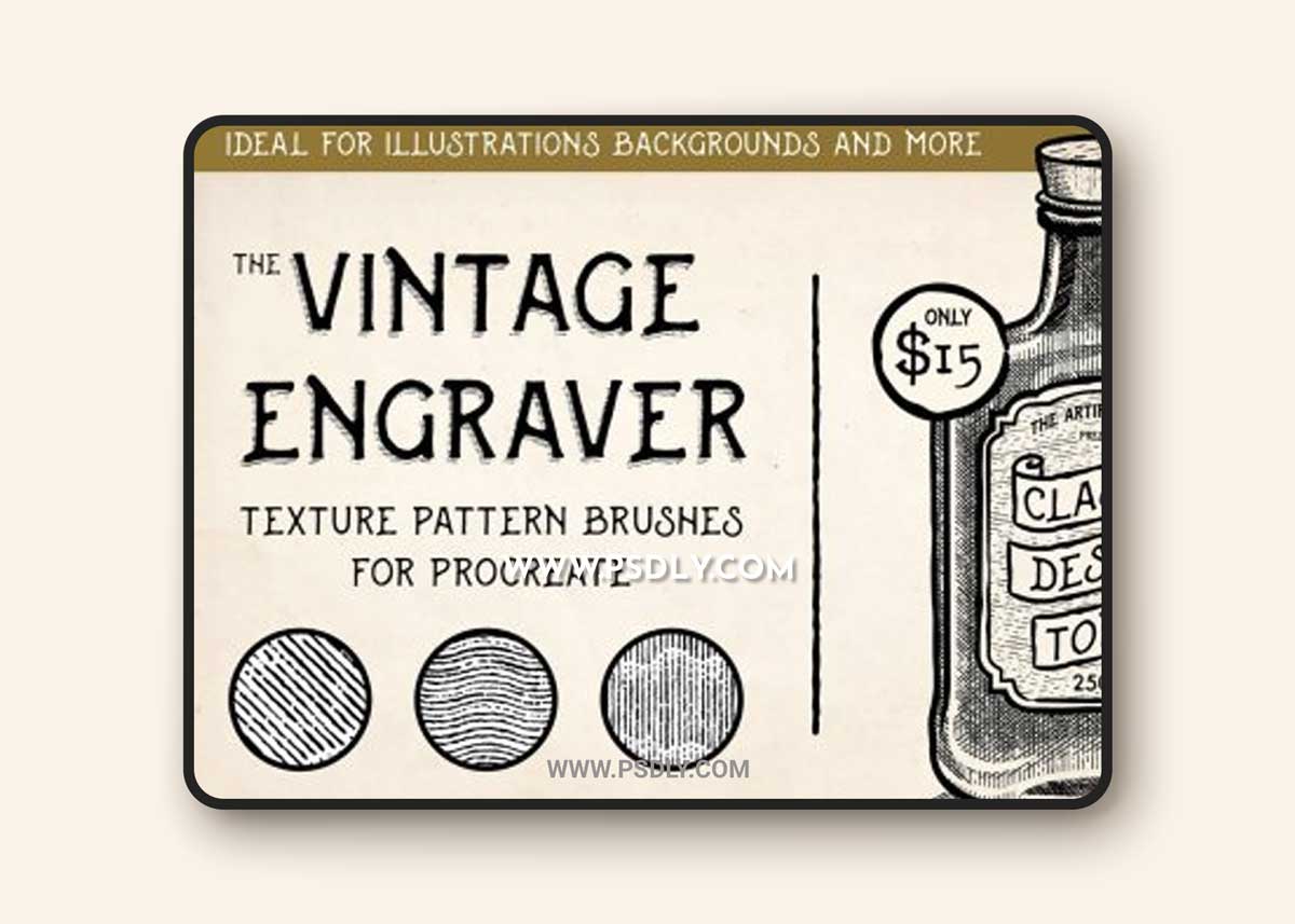 Vintage Engraver - Procreate Brushes
