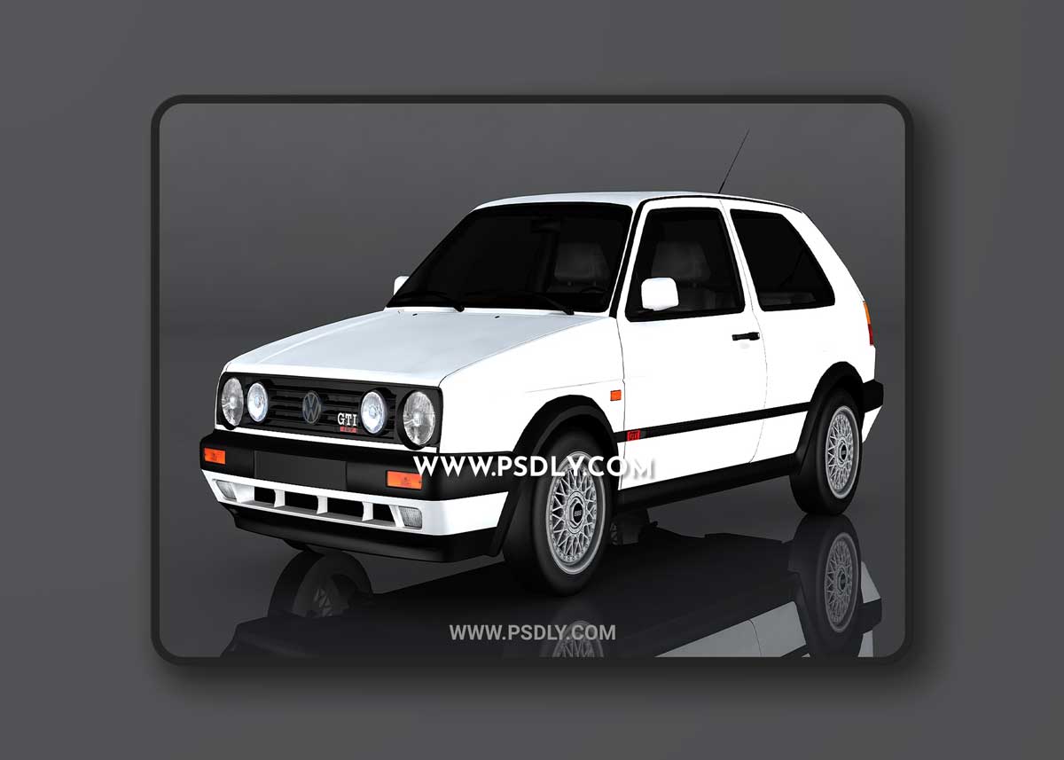 Volkswagen Golf MK2 3D Model o92702