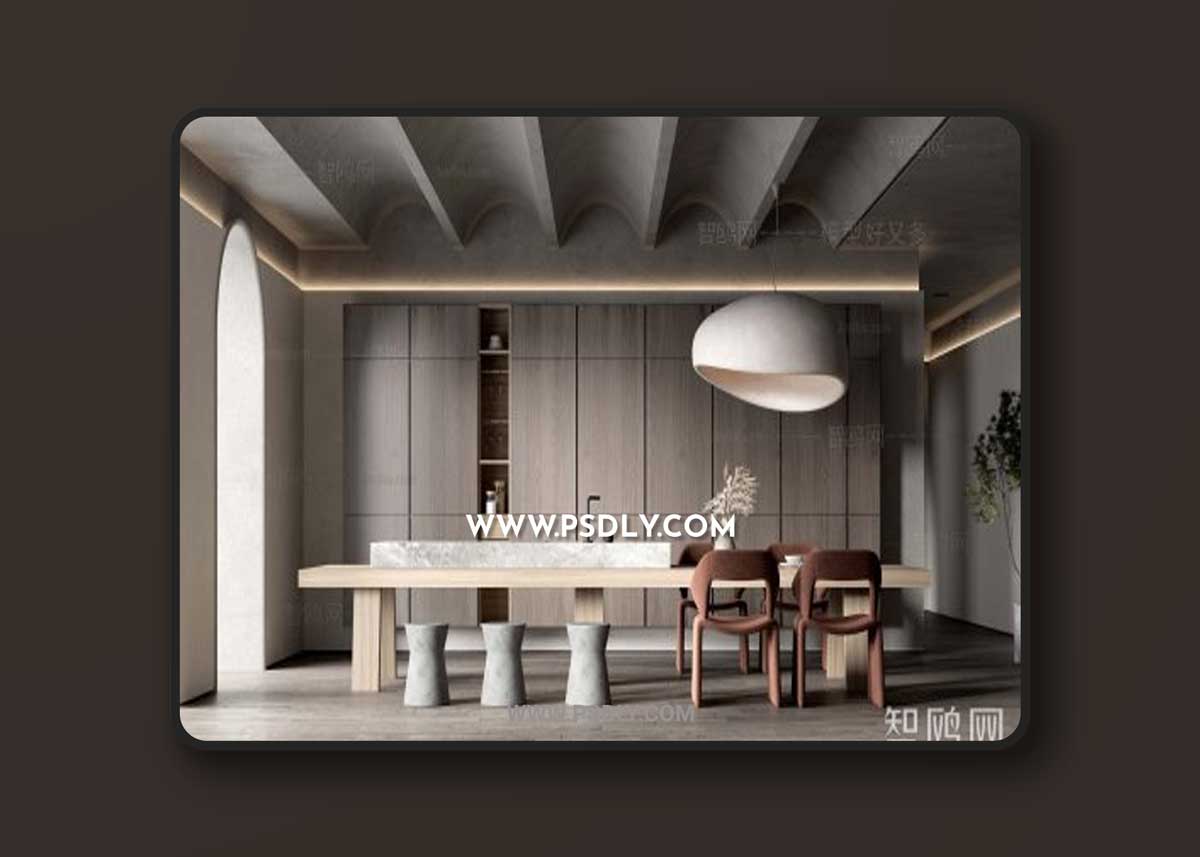 Wabi-ji-style restaurant 3D Models