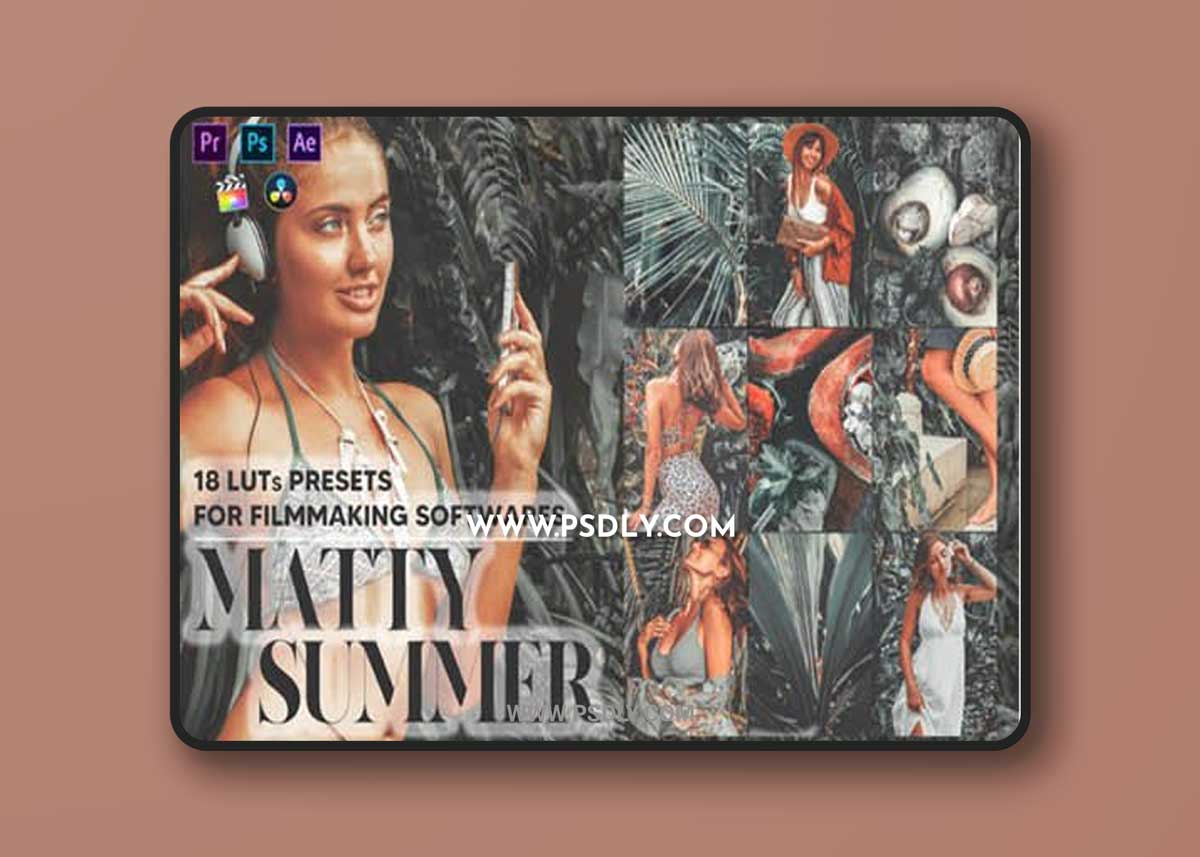 18 Matty Summer Video LUTs Presets
