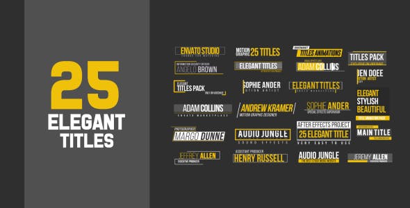 Videohive Titles 13792333