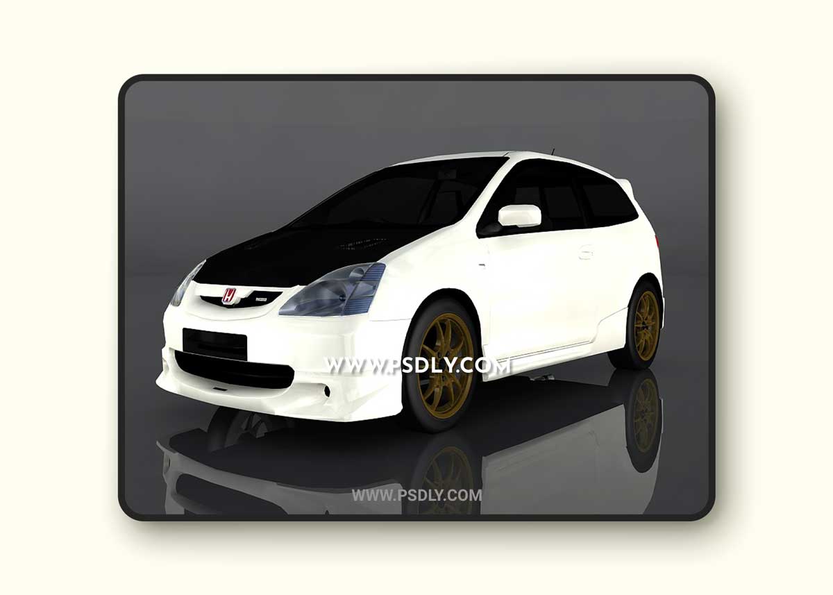 2004 Honda Civic Mugen 3d model Model o175674