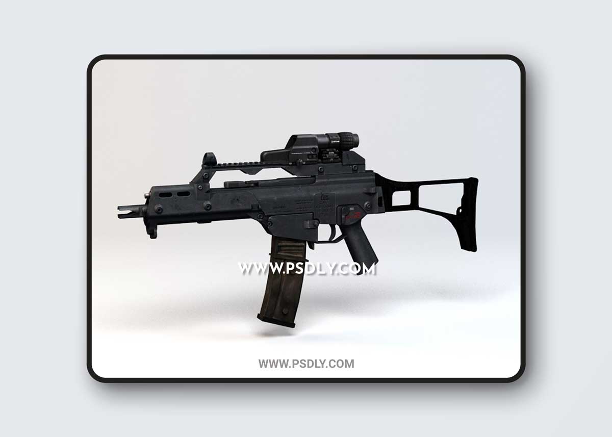 3D Models H&K G36C assault rifle