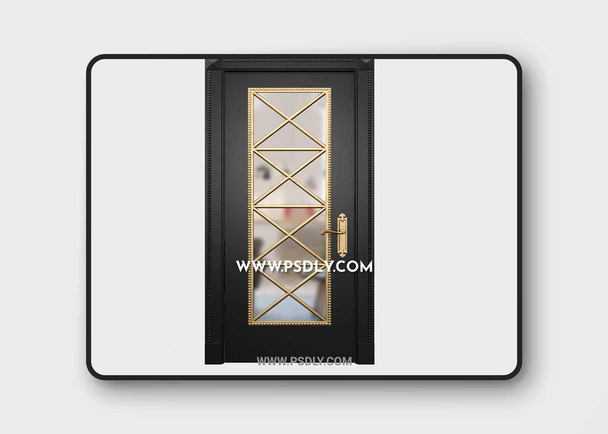3D Models Msk Centrum decoration black door 04