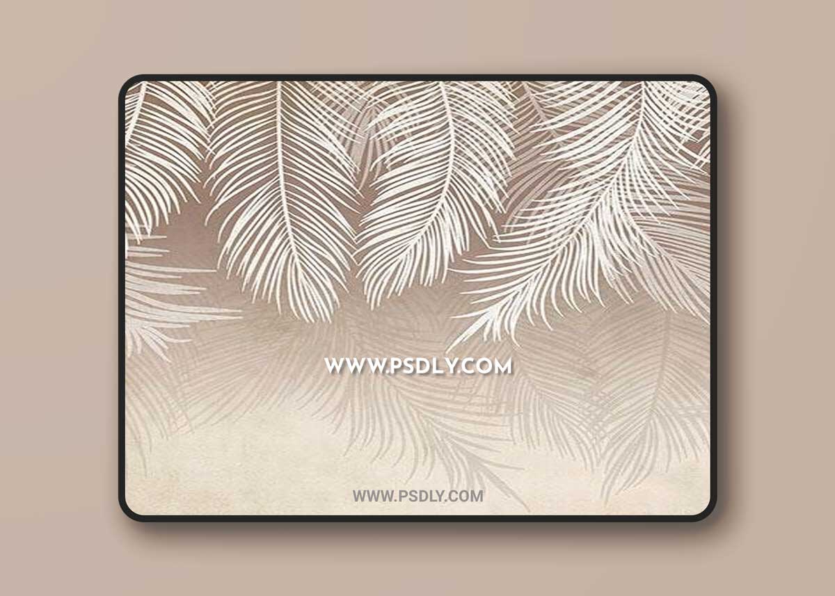 3D Texture with exotic leaves
