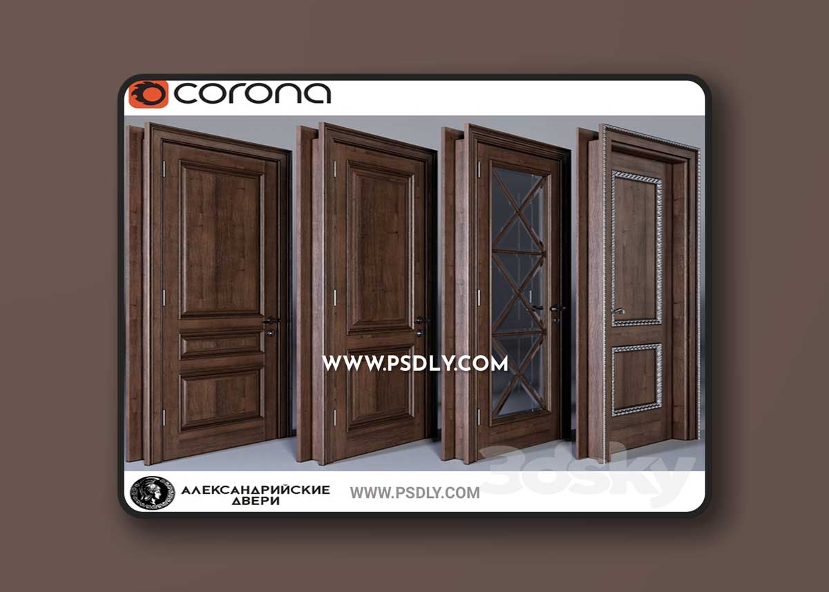 Alexandria Doors 3D Model
