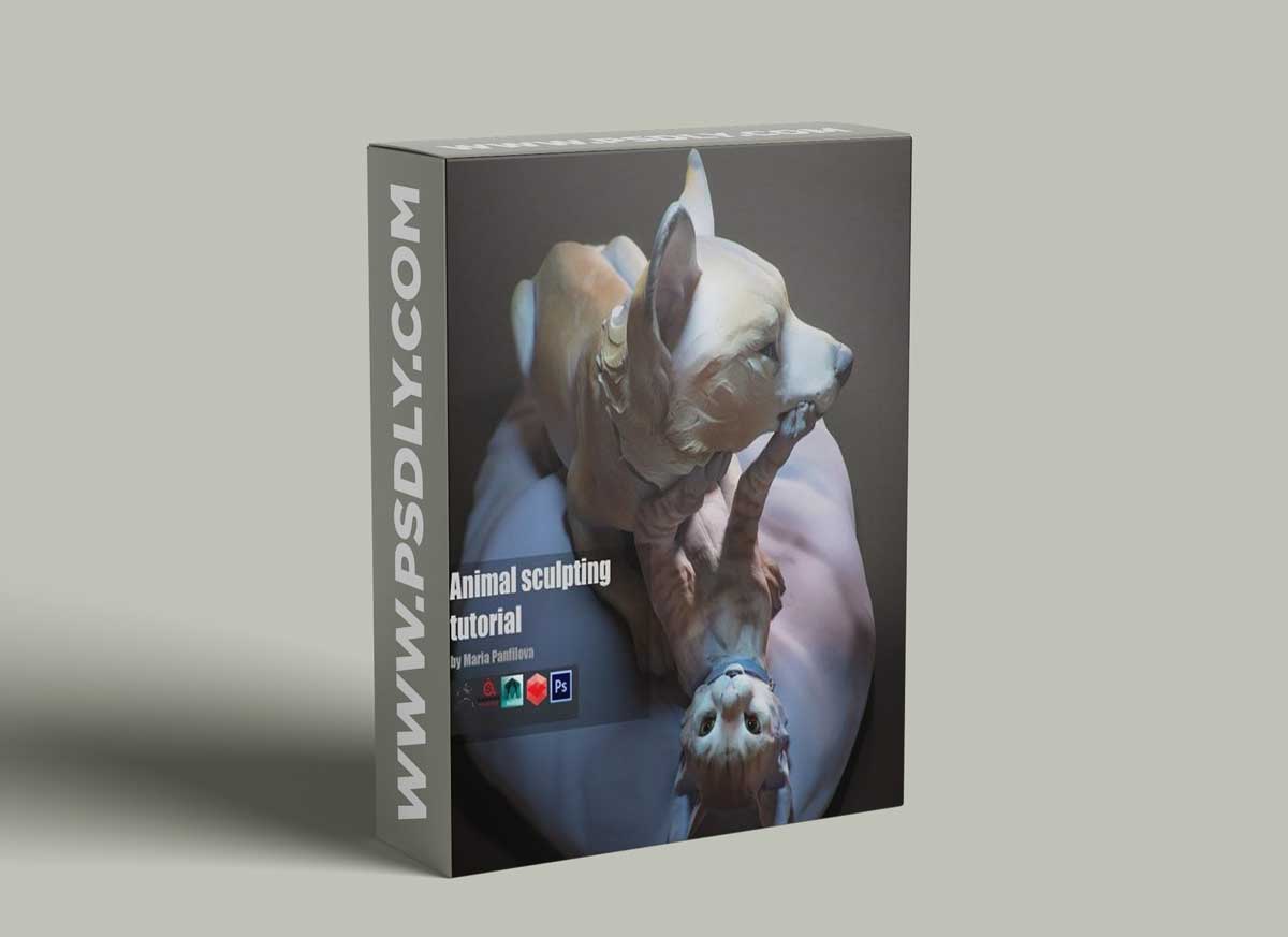 Artistic animal CG sculpture by Maria Panfilova