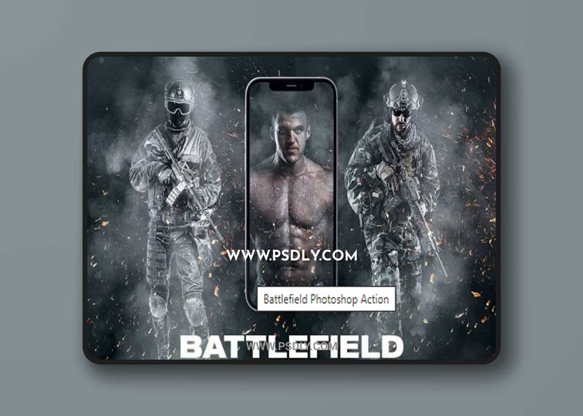 Battlefield Photoshop Action