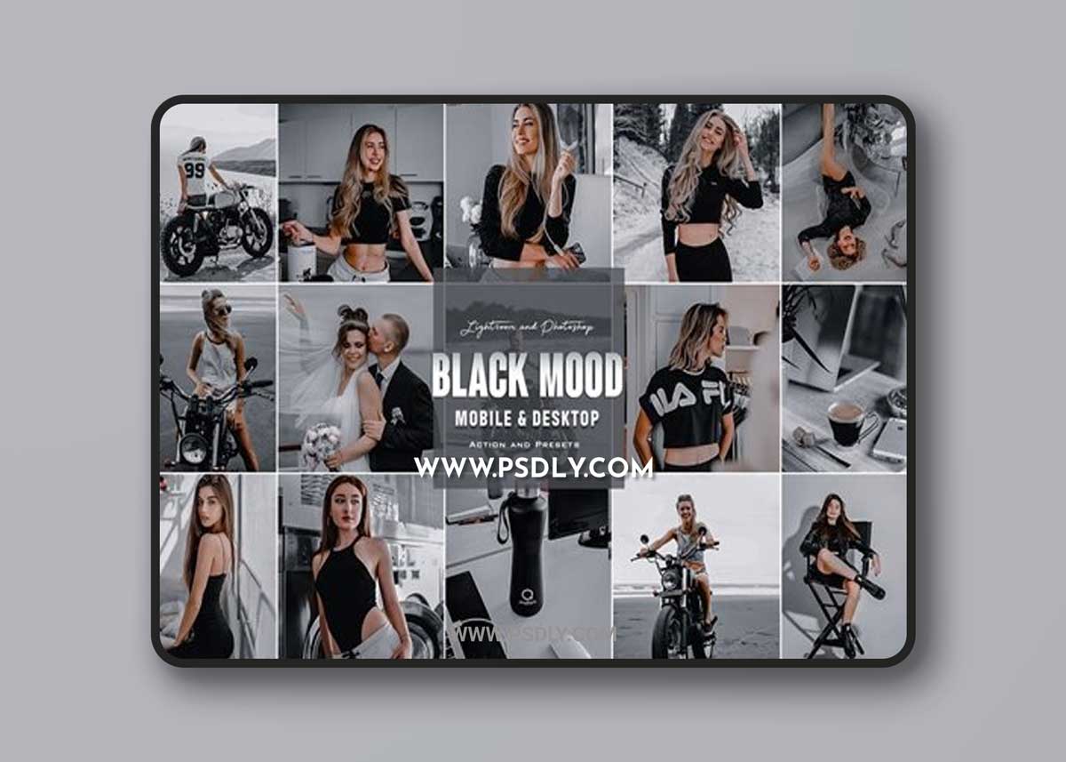 Black Mood - Photoshop Actions & Lightroom Presets