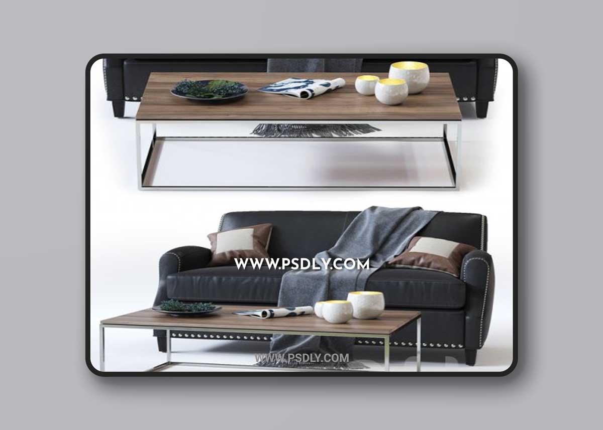 C&B Metropole Leather Loveseat