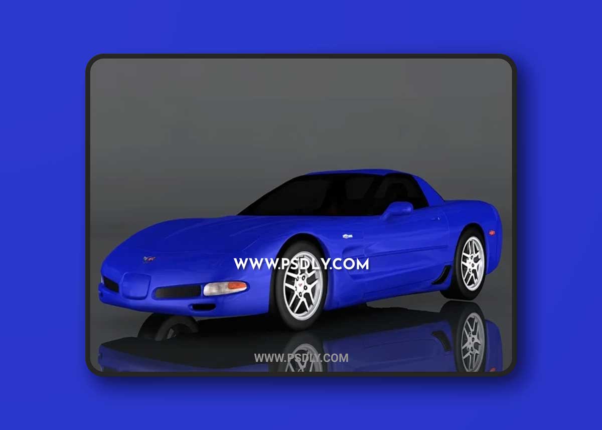 Chevrolet Corvette Z06 2002 3d model Model o175644
