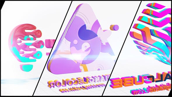 Videohive Clean Color Extrusion Logo 35707982