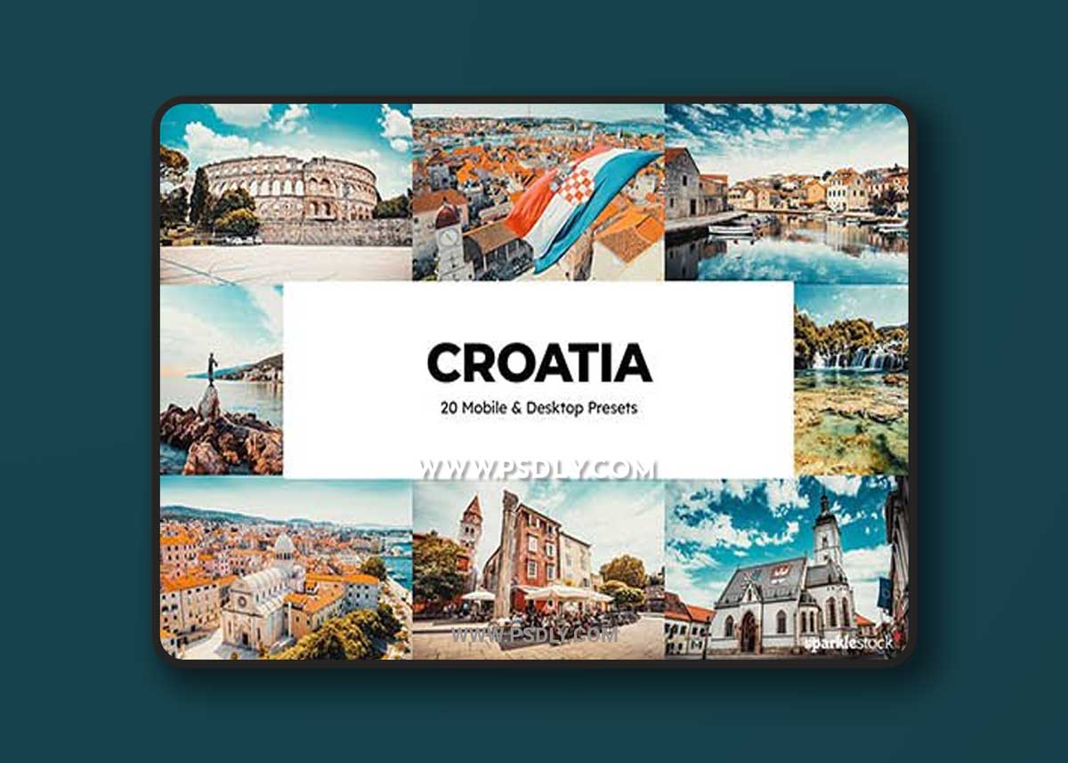 CreativeMarket - 20 Croatia Lightroom Presets LUTs 6783344