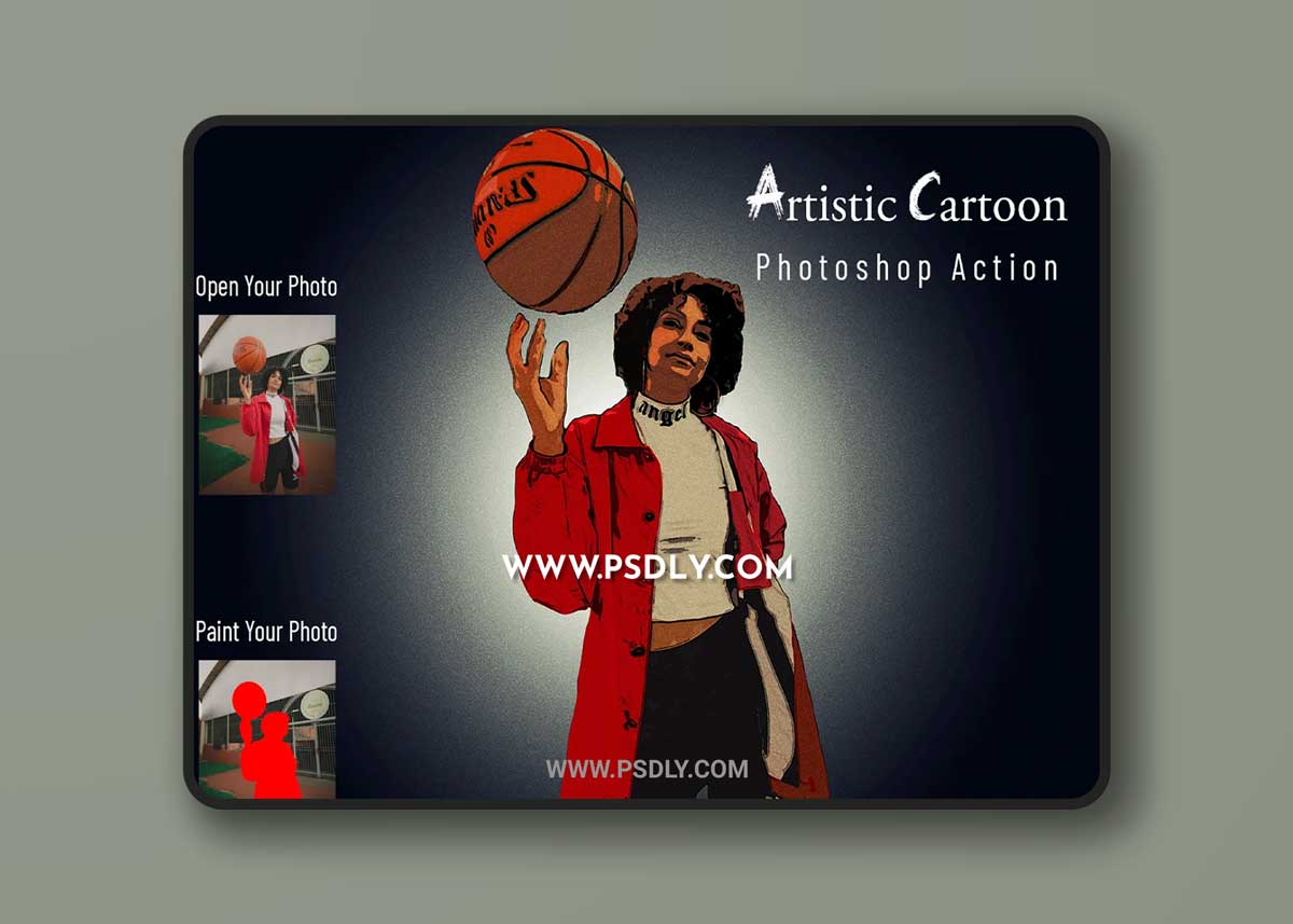 CreativeMarket - Artistic Cartoon Photoshop Action 6784830