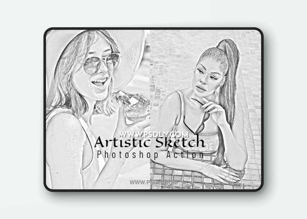 CreativeMarket - Artistic Sketch Photoshop Action