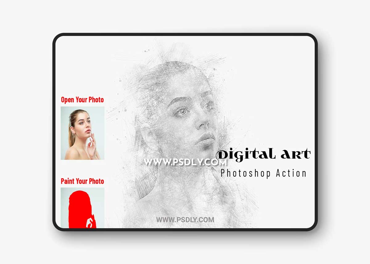 CreativeMarket - Digital Art Photoshop Action 6868065