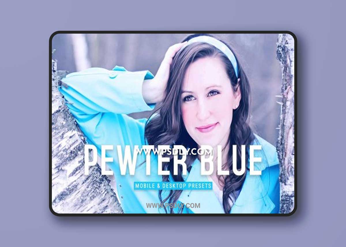 CreativeMarket - Pewter Blue Pro Lightroom Presets 6915658