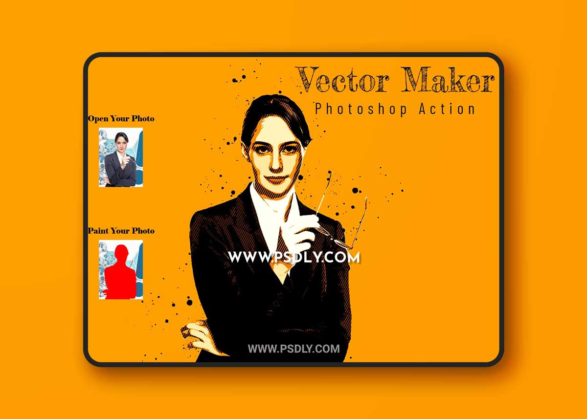 CreativeMarket - Vector Maker Photoshop Action 6829178