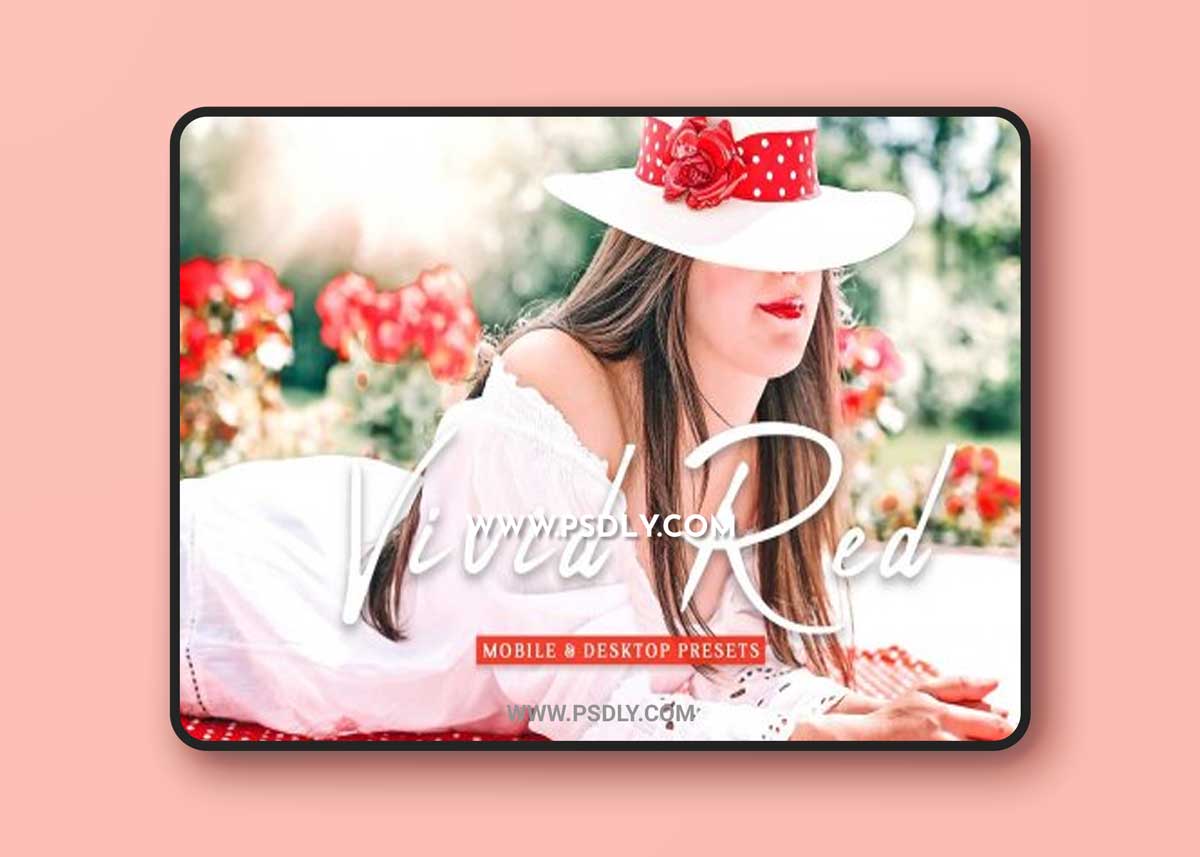 CreativeMarket - Vivid Red Pro Lightroom Presets 6916792