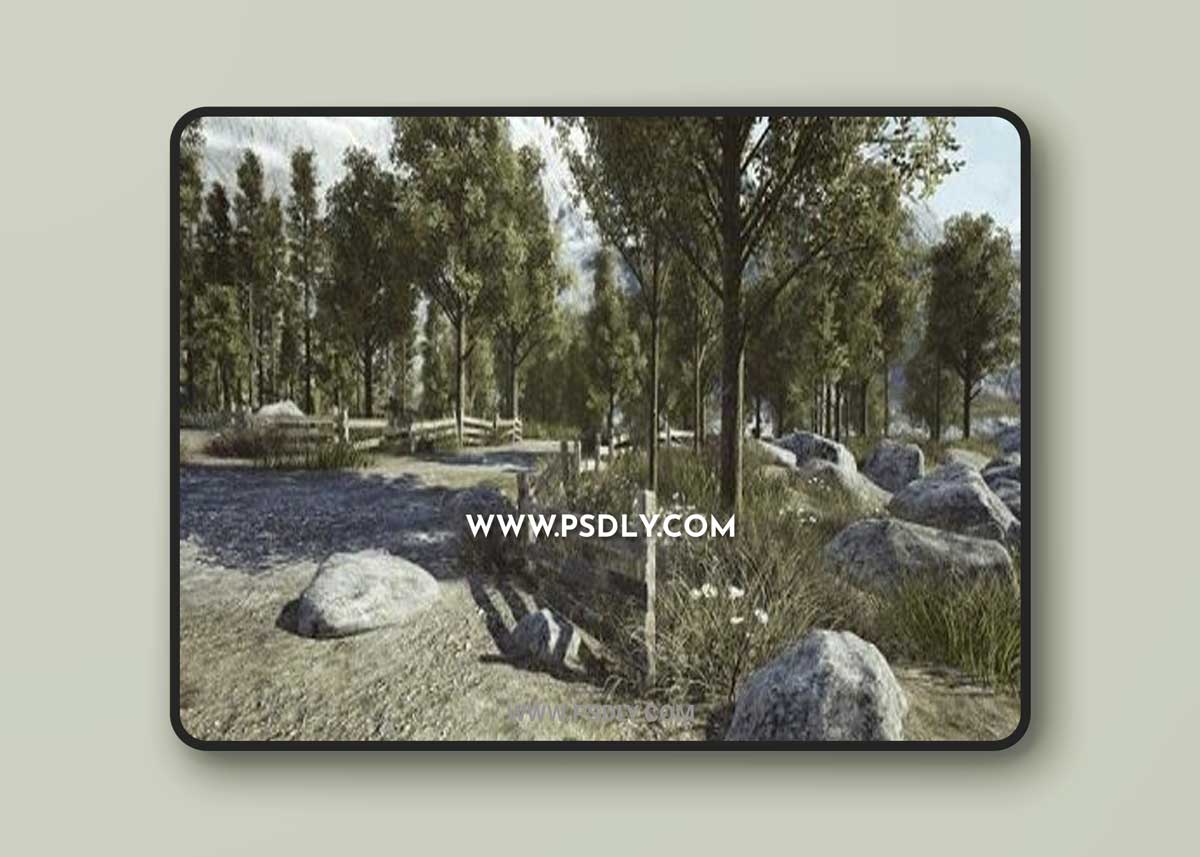 DevTon Mountain Lake Landscape