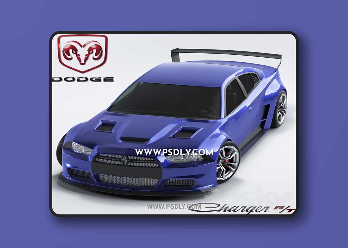Dodge Charger 2012 Restyling 3D Model
