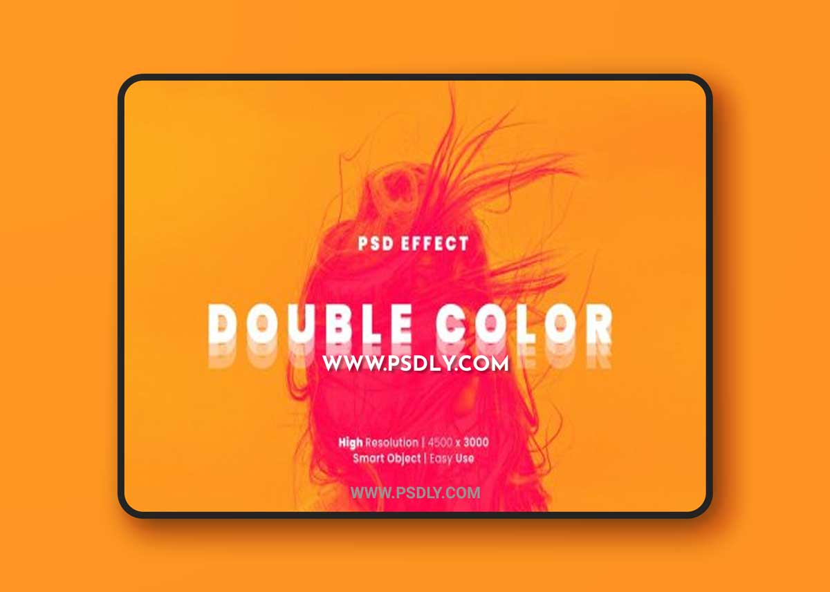 Double color psd photo effect