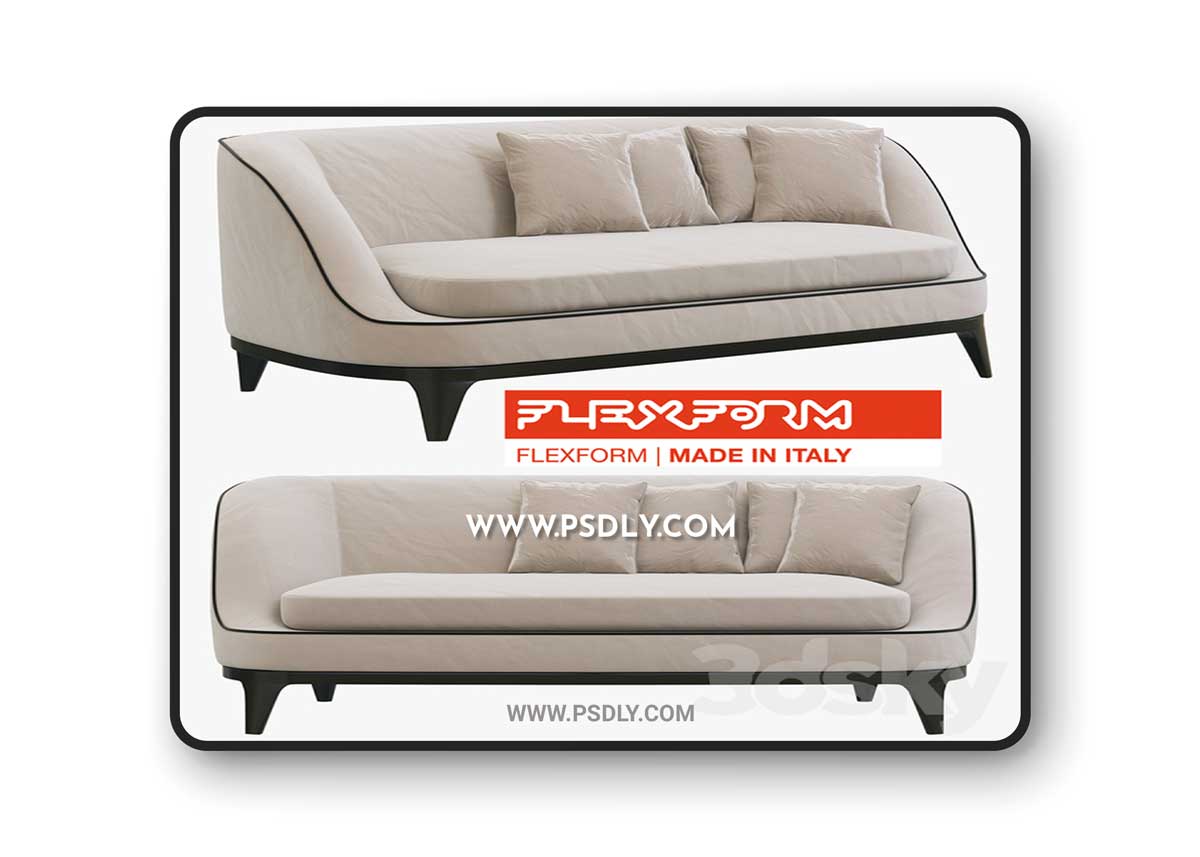 FLEXFORM Dragonfly Sofa 3D Model