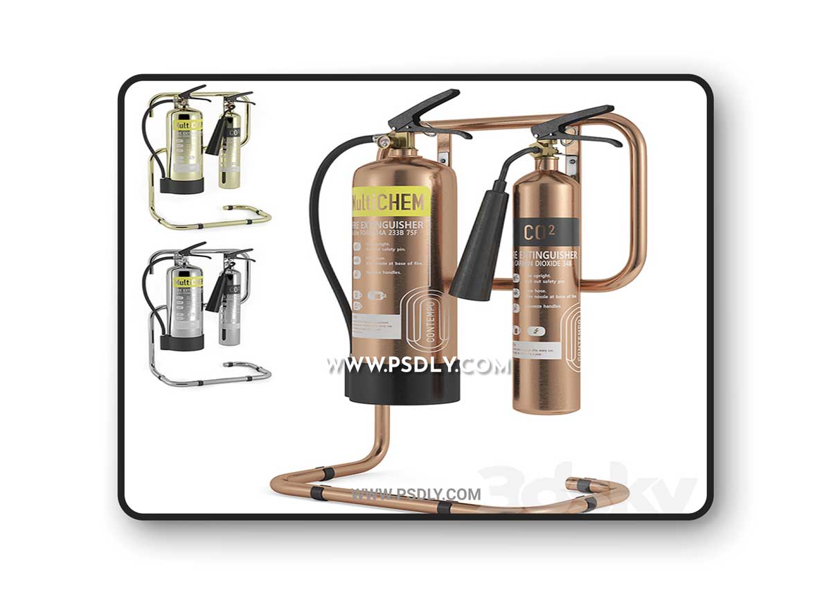 Fire Extinguisher on Commanderfire Contempo Fire Extinguisher Stands