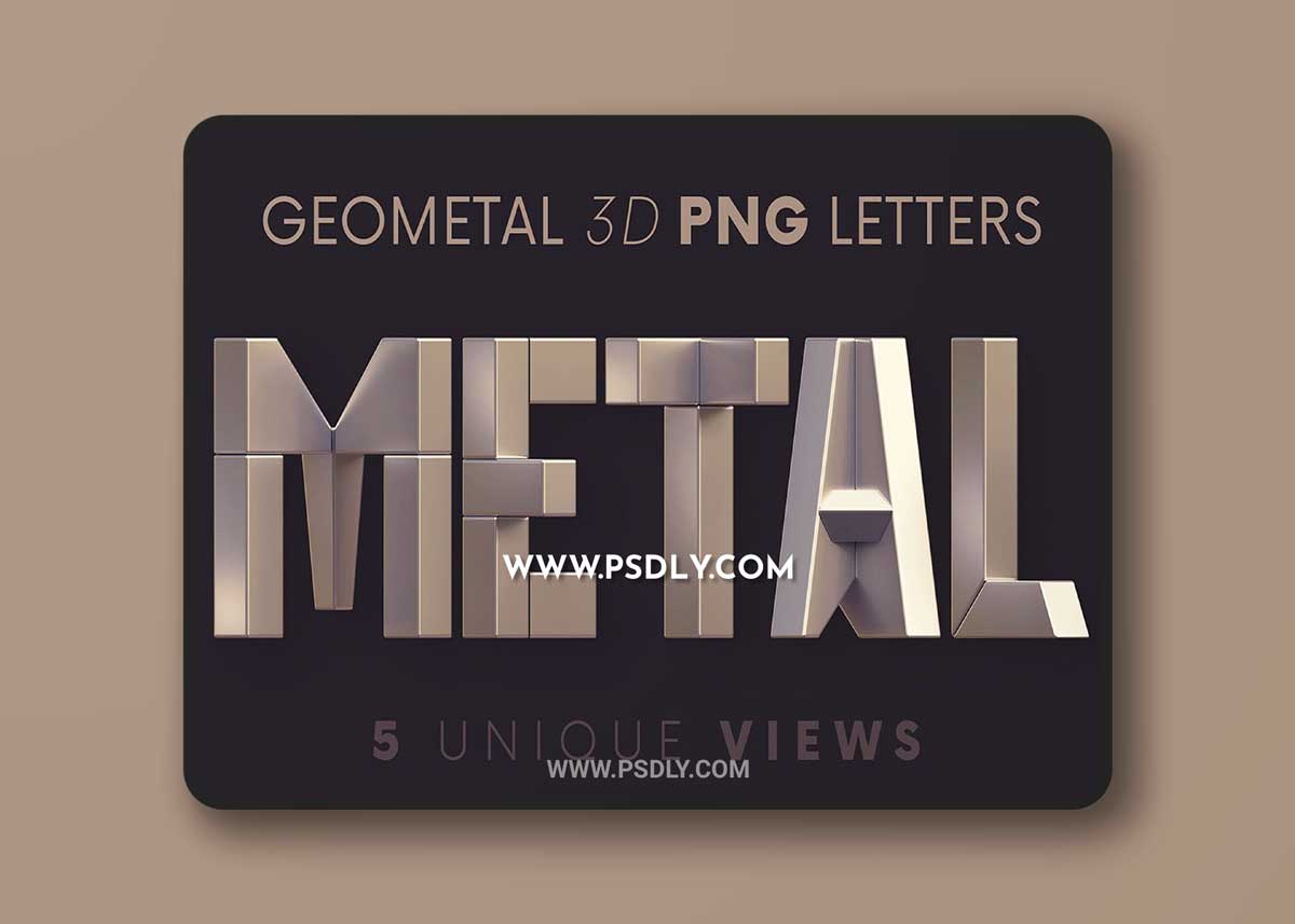 Geometal - 3D Lettering