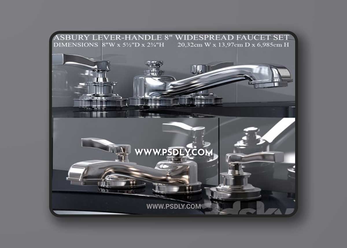 Gessi set of washbasins 07 3D Model