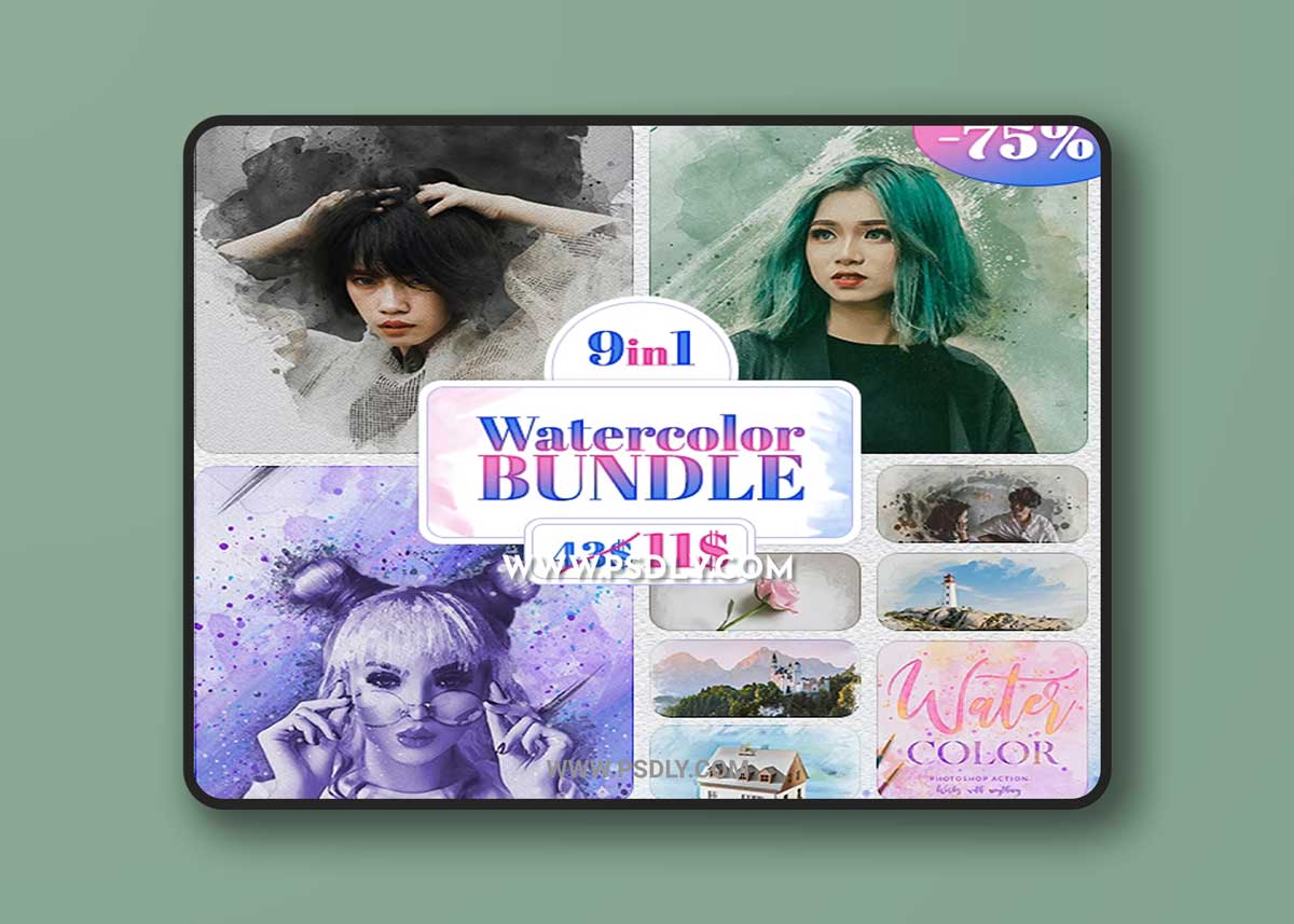 GraphicRiver - Watercolor Bundle 35404112