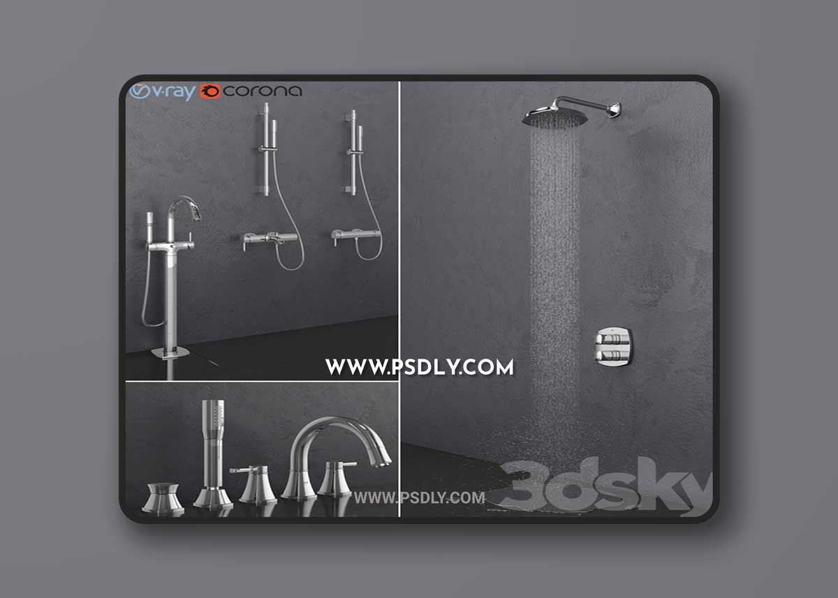 Grohe bath and shower faucets Grandera set