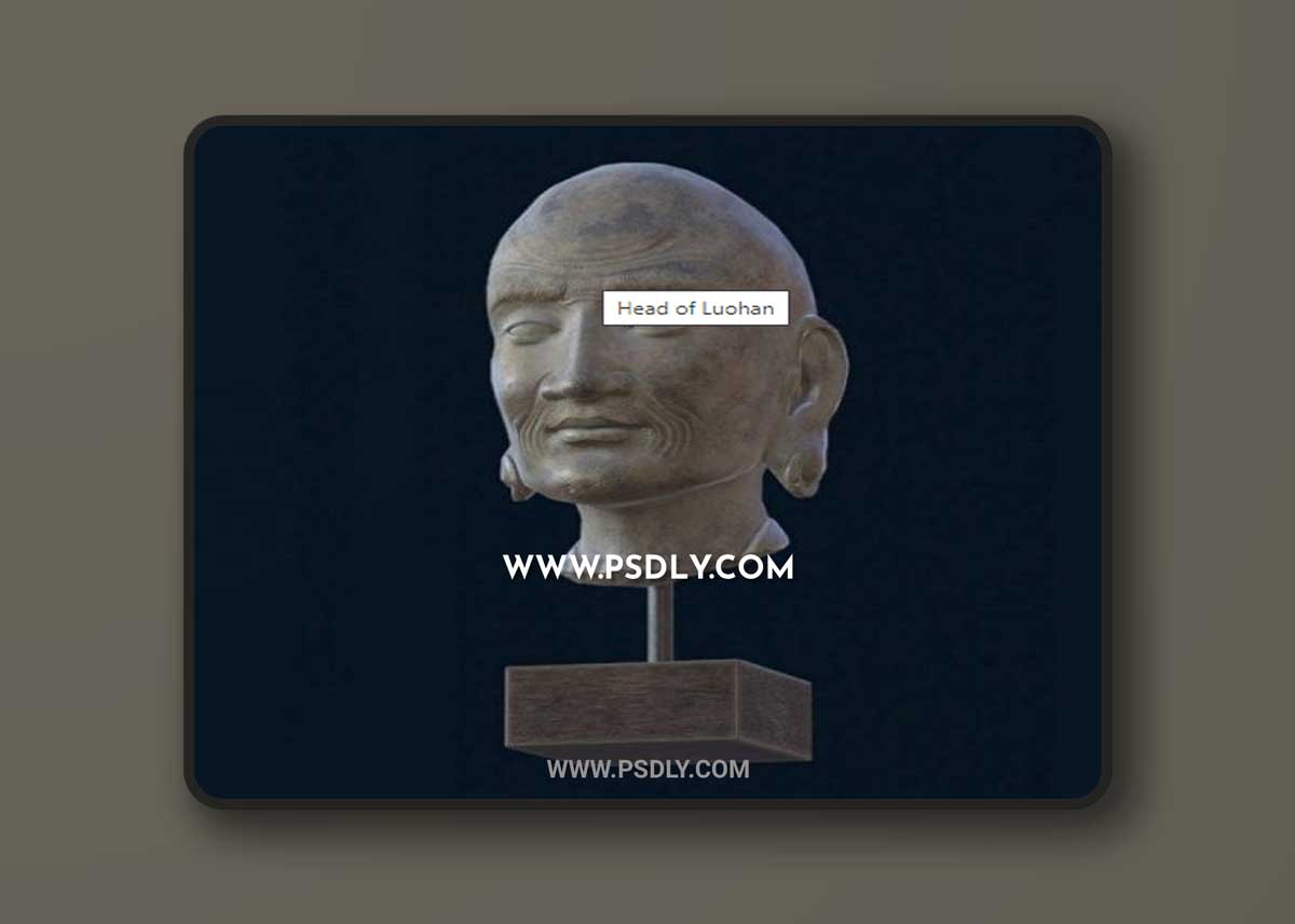 Head of Luohan 3D Model