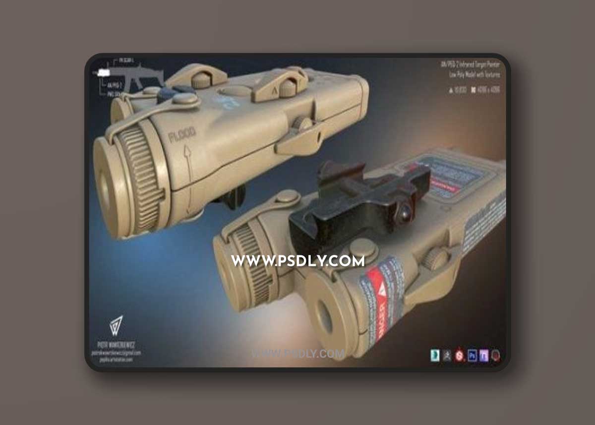 Infrared Target Pointer 3D Models