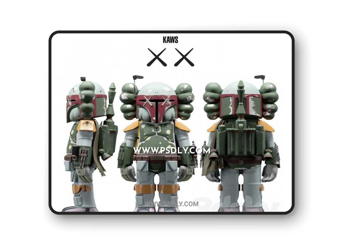 KAWS Boba Fett Companion 3D Model
