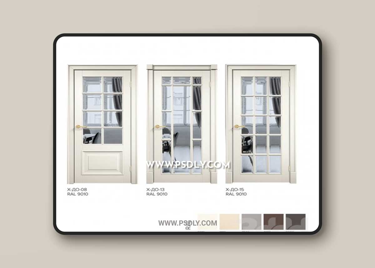 Laban. Interior doors. Series "Framework X-English lattice"