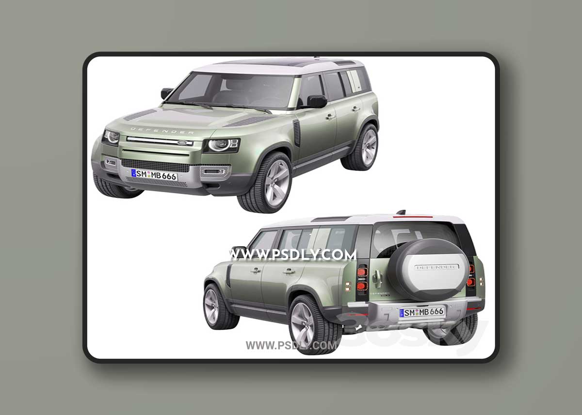 Land Rover Defender 2020 3D Model
