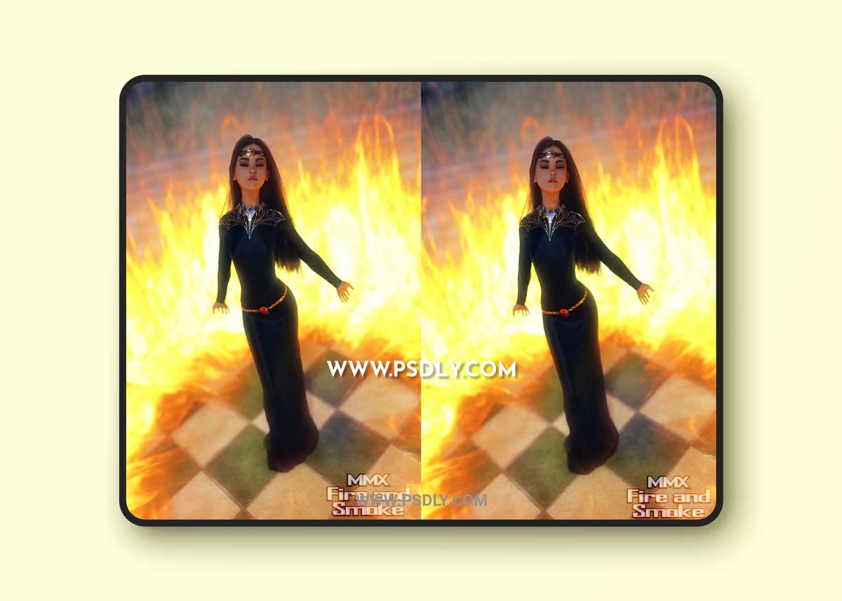 MMX Fire and Smoke for Iray 3D Model