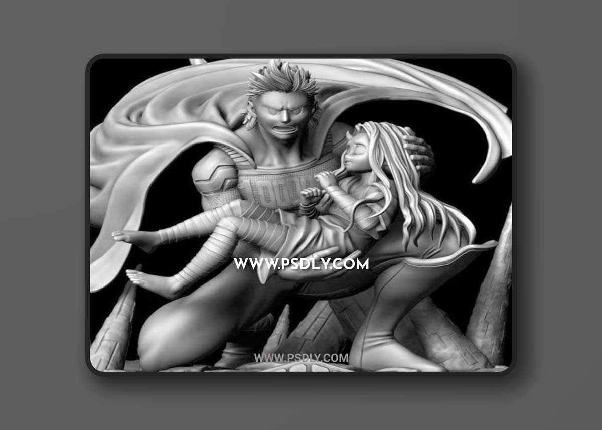 Mirio y Eri – My Hero Academia 3D Model