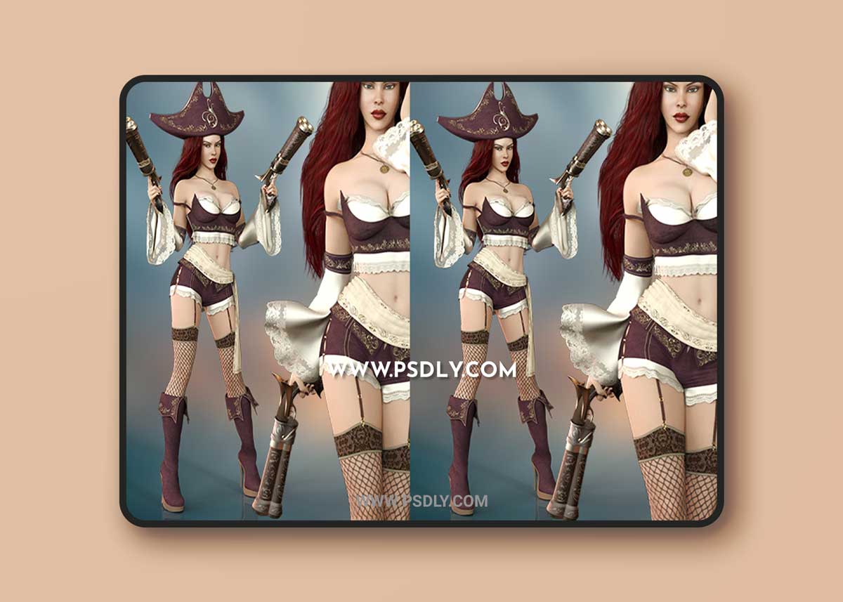 Misfortune Outfit Set for Genesis 8 Female