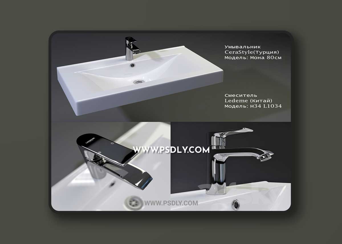 Mona CeraStyle washbasin mixer Ledeme