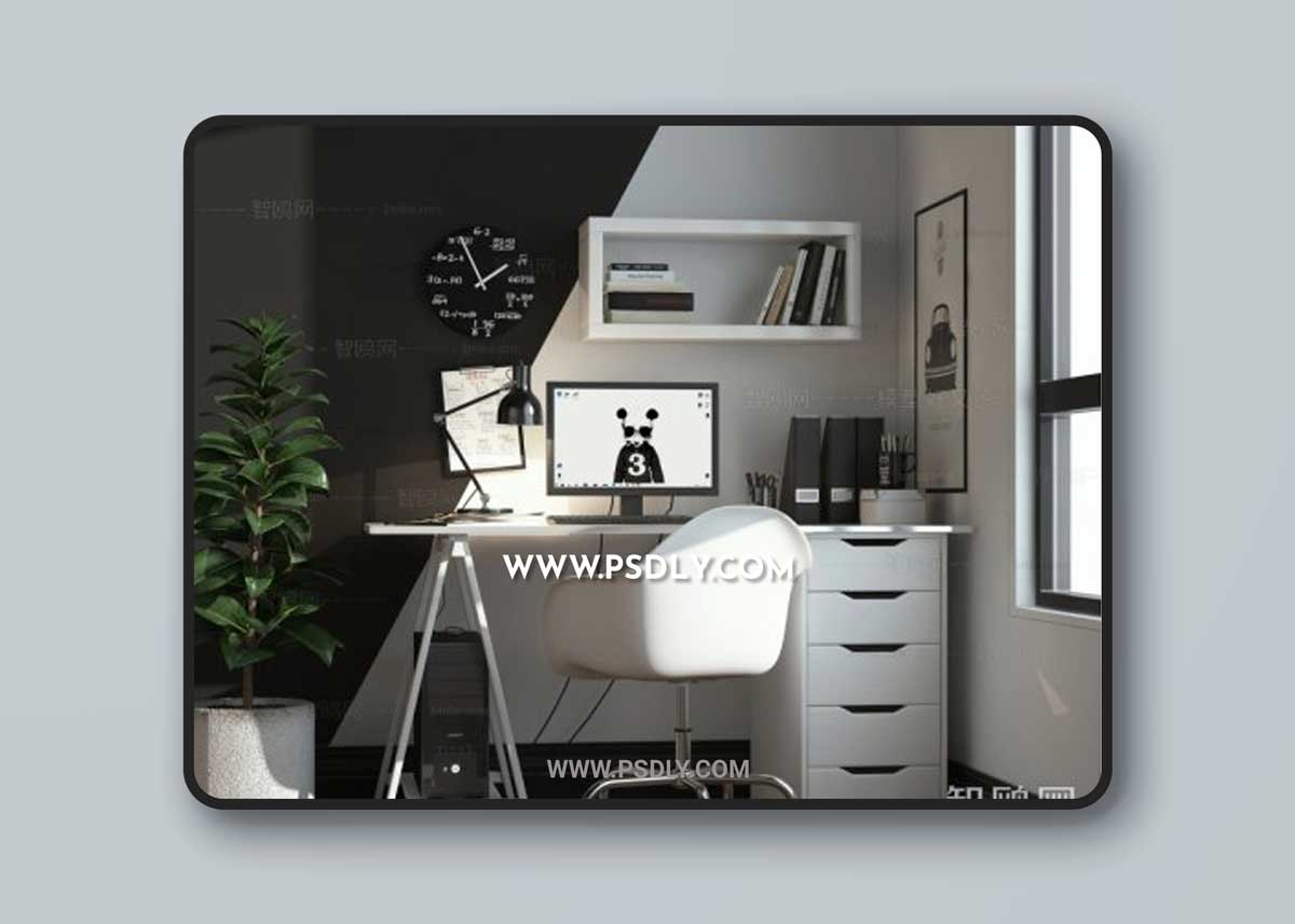 Nordic desk chair 3D Model