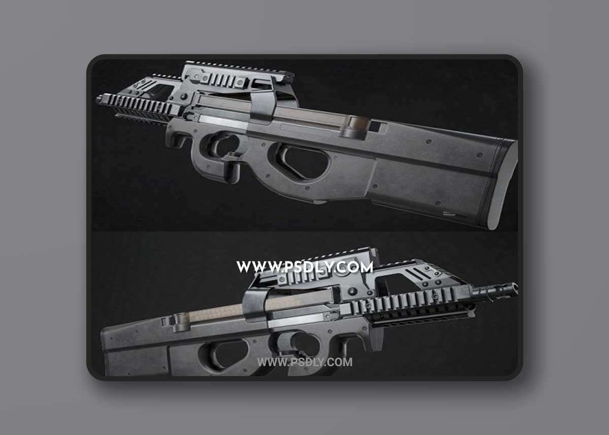 P90 SMG 3D Model
