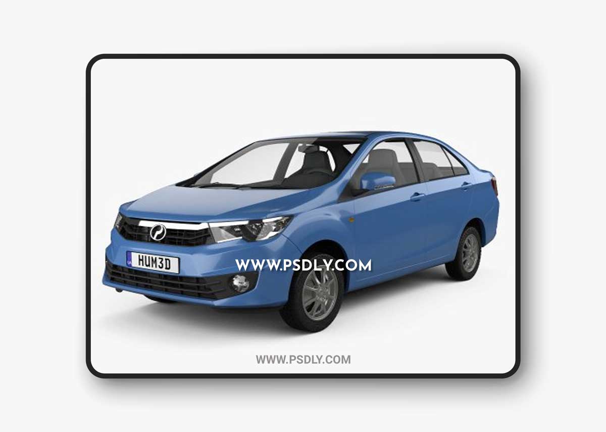 Perodua Bezza 2017 3D Model