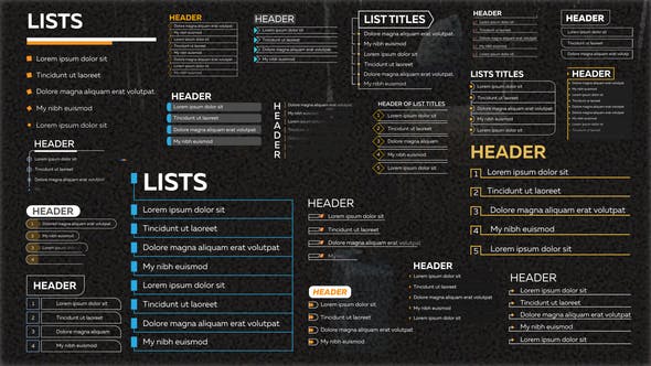 Videohive List Titles 35475242
