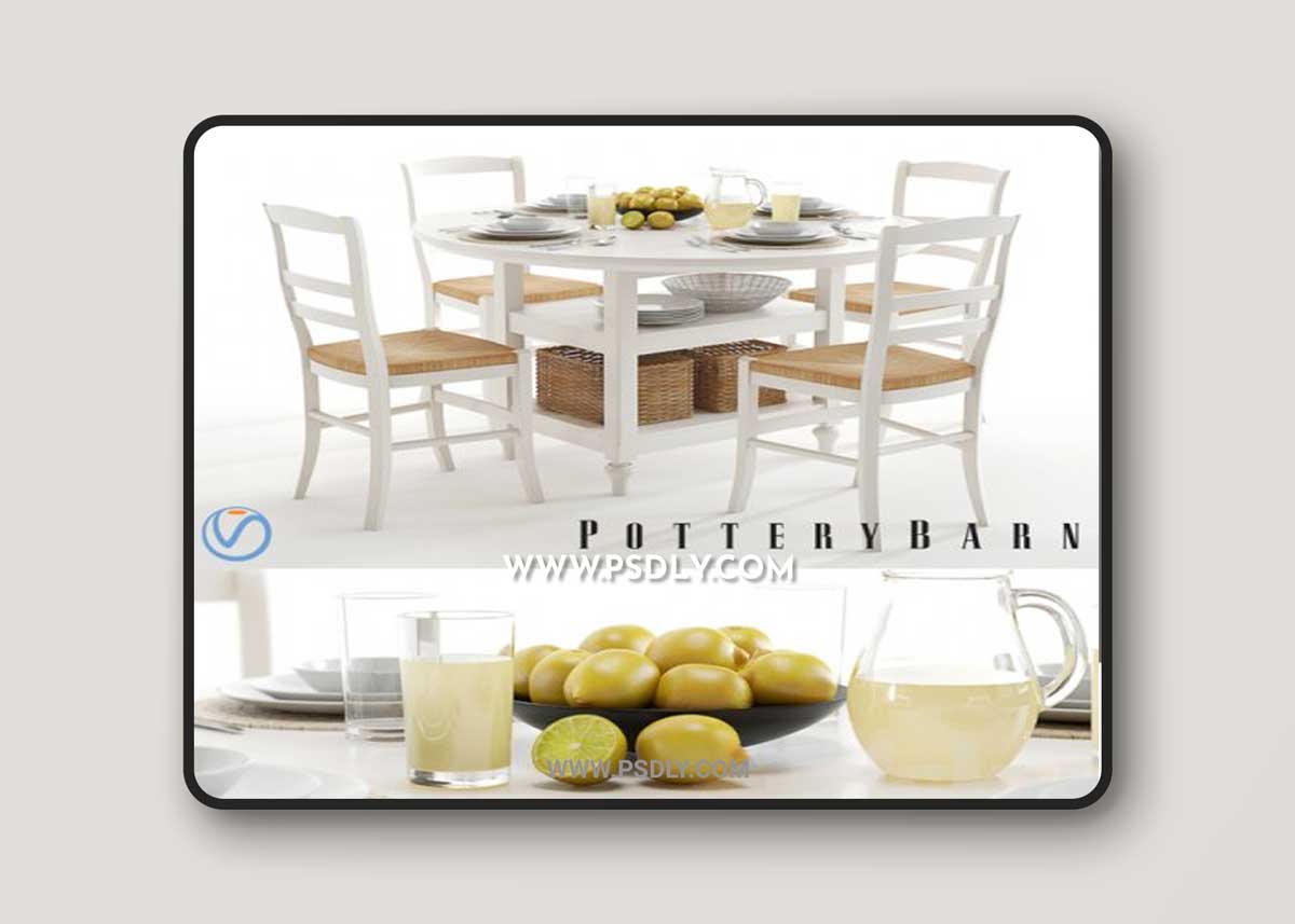 Pottery Barn Shayne and Isabella white