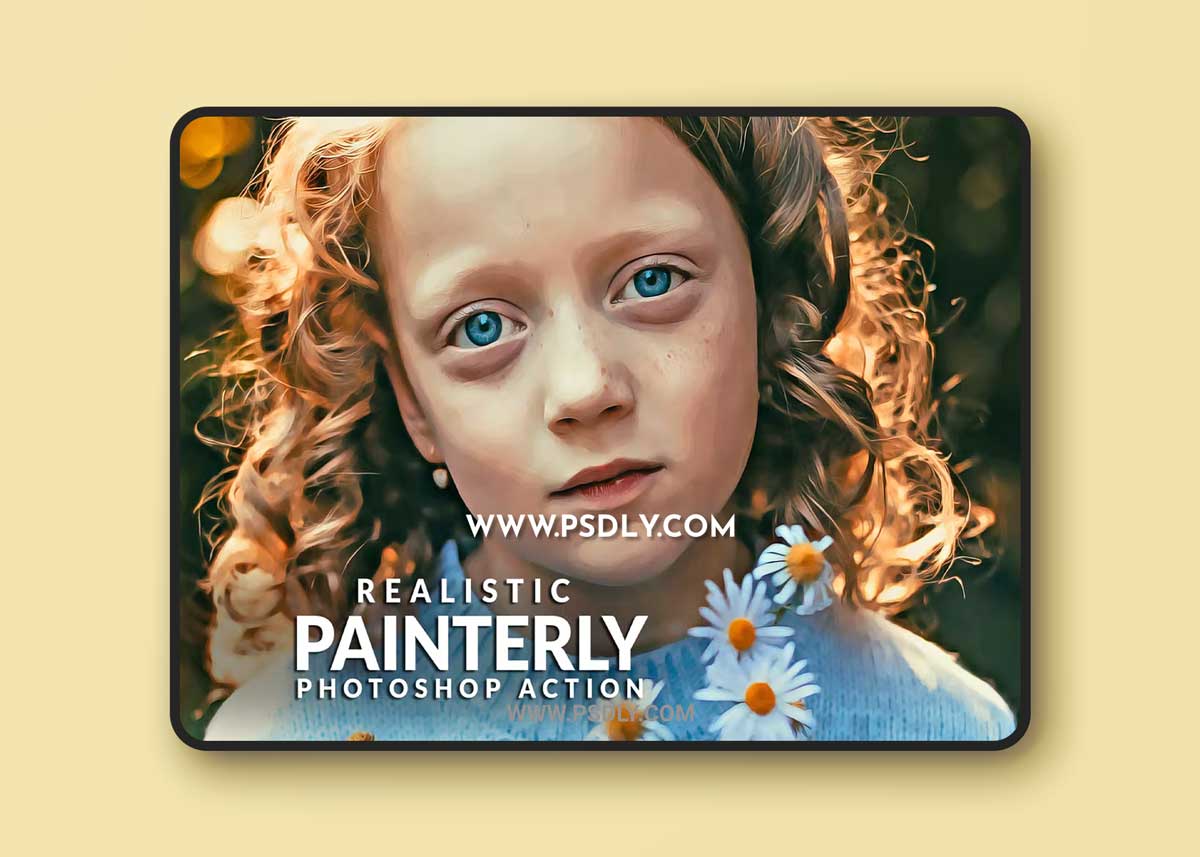Realistic Painterly Photoshop Action H2EJ7NL
